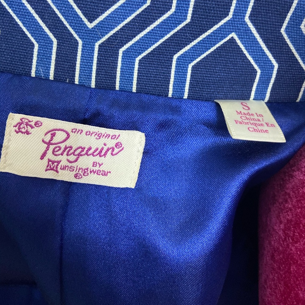 Penguin original blue geometric blazer small - Picture 6 of 6